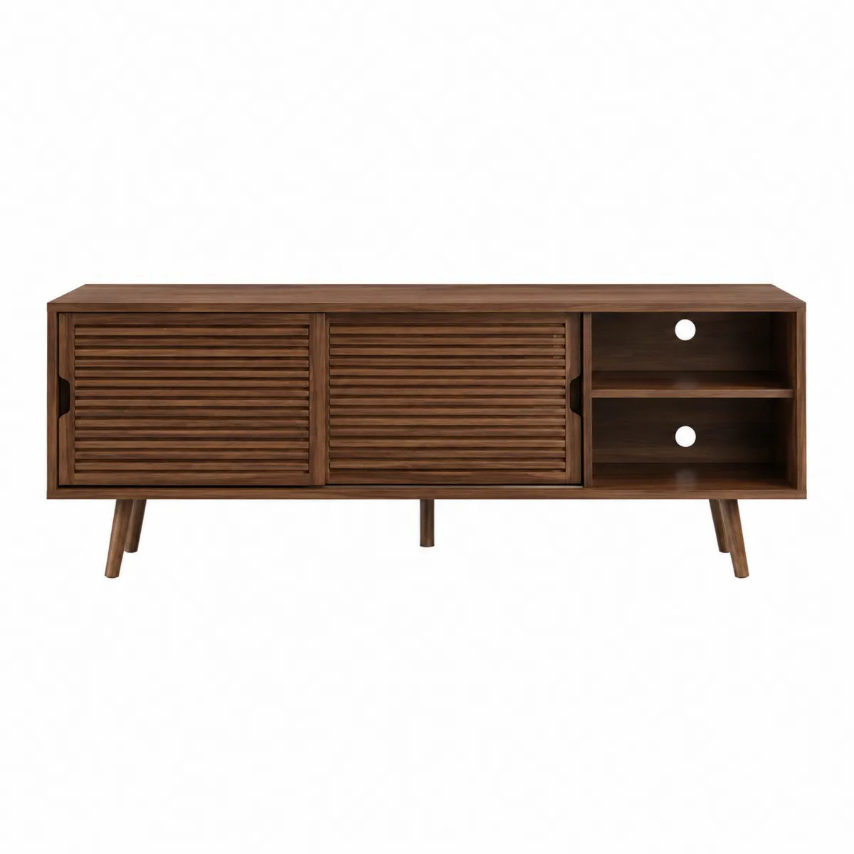 Szafka RTV drewniana brązowa 120 cm