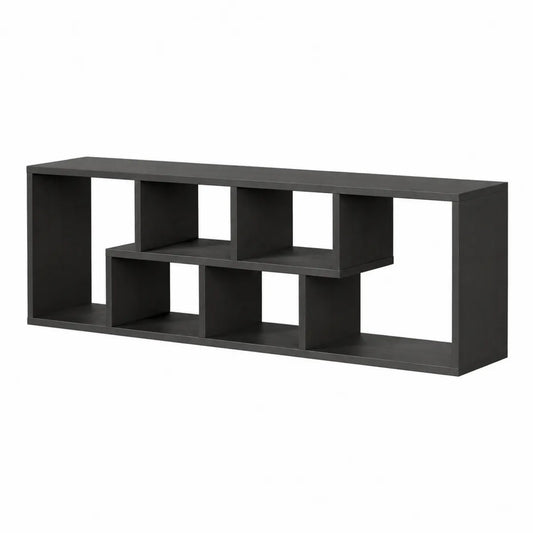 Czarna Szafka RTV z Płyty MDF 140x30x50 cm
